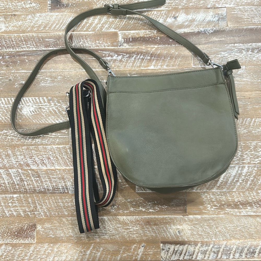 Vegan leather cross body bag